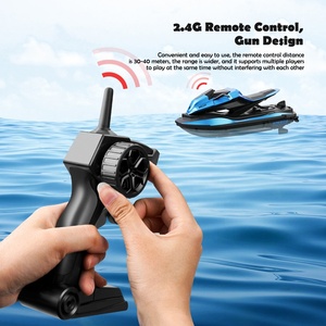 <strong>RC</strong> Speed Boat <strong>RC</strong> Boat Racing Remote Control <strong>Motorboat</strong> with Double Power and Low Battery Reminder - Product Image 2