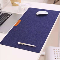 Tapis de clavier carrés en feutre non tissé, épaisseur 2 mm/3 mm, design zen asiatique écologique, gris et noir