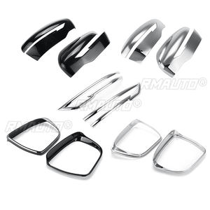 Pour Nissan Qashqai J11 Rogue / X-Trail T32 Rogue 2014 2015-2020 Paire de coques de rétroviseurs avec protection anti-pluie et bandes de rétroviseurs - Product Image 2