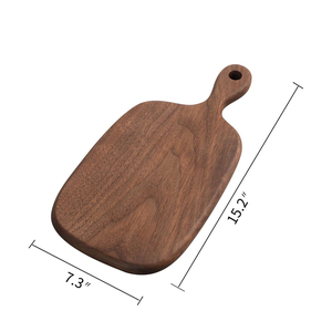 Tagliere Piccolo in Legno FSC 15,2x7,3 Pollici con Manico, Taglieri in Legno di Noce per Pane - Product Image 2