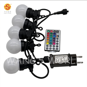 Waterproof LED <strong>Globe</strong> Ball <strong>String</strong> <strong>Light</strong> for Outdoor Home Decor IP44 Rated for Christmas Holiday - Product Image 2