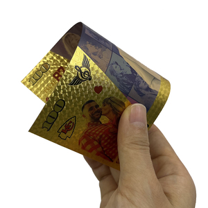 Carte <span class=keywords><strong>postale</strong></span> imperméable personnalisée Souvenir Taylor Swift Billet de 100 dollars Billet de <span class=keywords><strong>banque</strong></span> en feuille d'or - Product Image 6