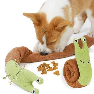 Respectueux de l'environnement de luxe reniflant la peluche escargot chien jouet mode couineur rempli formateur jouet avec de la nourriture pour chien jouant - Product Image 6