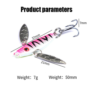Anzuelo de pesca en hielo, anzuelo de plomo, señuelo <span class=keywords><strong>Roadrunner</strong></span>, señuelo de Metal, anzuelo triple, plantilla de plomo, pez, lentejuelas, cuchara de Metal de invierno, señuelo de pesca - Product Image 5