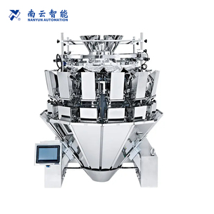 Tự Động Chế Biến Thực Phẩm Kết Hợp Quy Mô Rau Salad Máy Đóng Gói 10/14/16 Dimple Phễu Không Thấm Nước Multihead Định Lượng - Product Image 2