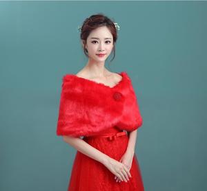 S4310F longues robes de soirée Cape luxe nouvelle haute qualité blanc <span class=keywords><strong>pas</strong></span> <span class=keywords><strong>cher</strong></span> Cape mariage à capuche Cape hiver Cape - Product Image 5