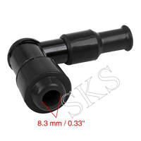 Schwarz Zündkerze Kappe Boot Wasserdicht Nicht Widerstand Für Honda CG125 GS125 GN125 WY125 CD110 Motorrad Teile Roller Dirt Bike ATV