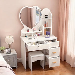 <span class=keywords><strong>Tocador</strong></span> <span class=keywords><strong>de</strong></span> moda para dormitorio: Escritorio <span class=keywords><strong>de</strong></span> <span class=keywords><strong>maquillaje</strong></span> moderno y compacto para apartamentos pequeños-<span class=keywords><strong>Tocador</strong></span> multifuncional económico - Product Image 6
