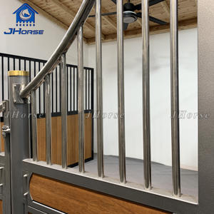 Fattoria All'aperto Prefabbricati 4 Pezzo di Pannelli Porta Della Stalla <span class=keywords><strong>Camera</strong></span> Bancarelle di Bambù Cavallo Stabile - Product Image 5