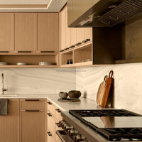 Ensemble d'armoires de cuisine pour villa, armoire modulaire moderne, rangement personnalisé pour garde-manger, fournisseur en gros