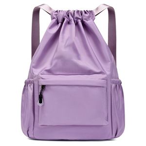 Portable <b>Drawstring</b> <b>Backpacks</b> Large Capacity String Shoulder Yoga Bag Lightweight Sport Bags for Swimming Yoga - Product Image 3