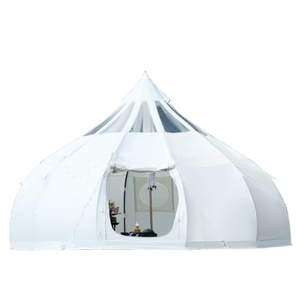 Carpa Clásica Piramidal de Techo Alto para las Cuatro Estaciones, Impermeable, de Tela Oxford y Algodón, de 4m, 5m, 6m, Suministro Directo de Fábrica, Tipo Waterdrop para Camping - Product Image 2