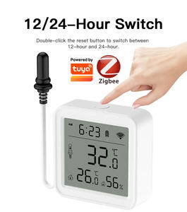 Capteur de température et d'humidité Tuya avec sonde externe, hygromètre intelligent Zigbee pour réfrigérateur, piscine, thermostat, alarme - Product Image 5