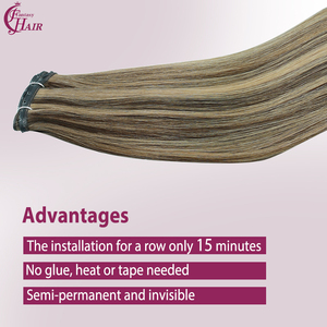 ผมต่อแบบ FH Invisible Hole Butterfly Weft ทำจากผมแท้ # BM Remy Genius Xo Hole Weft Double Drawn Butterfly Weft แบบเส้นผมต่อแบบริมฝีปากผีเสื้อ - Product Image 2