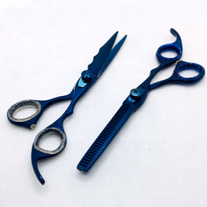 Ciseaux à cheveux Bule Plasma, ciseaux de barbier texturisants, ciseaux à effiler pour barbier, ciseaux de coupe de cheveux de qualité professionnelle, fabricant OEM - Product Image 1