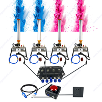 Canon à confettis électrique pour révélation du sexe du bébé, avec ruban, poudre de fumée et confettis, pour une surprise étincelante