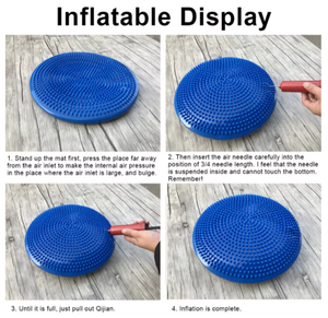 Disque d'équilibre universel gonflable durable pour yoga, coussin de massage et tapis d'équilibre - Product Image 5