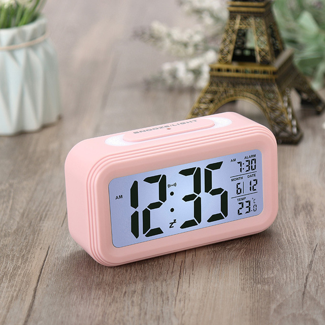 multi-function digital display alarm clock LED intelligent luminous smart clock temperature model perpetual calendar