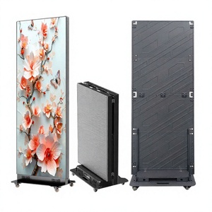Best Price 640x1920mm Foldable Floor <b>Standing</b> LED Display Indoor P2 P2.5 LED Poster Display Digital Signage For Shopping Mall - Product Image 1