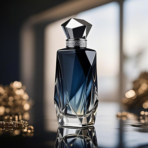 Luxury Custom Exclusive Irregular Perfume Spray Bottle Crimp <b>Empty</b> 30ml 50ml 100ml Glass Polish Perfume Bottle with Zamac Cap - Product Image 1