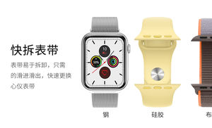 Reloj inteligente de carga inalámbrico impermeable ip67 pantalla grande llamada de teléfono inteligente - Product Image 4