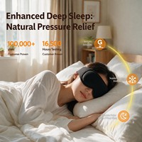 Máscara de Dormir con Peso 3D Mejorada 2026 para un Sueño Profundo con REM |   Antifaz con Peso para Dormir 100% Opaco con 155g de Microperlas de Vidrio