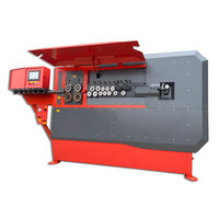 Machine de cintrage automatique de barres d'acier CNC pour la construction, avec moteur PLC, incluant le redressement et le cintrage