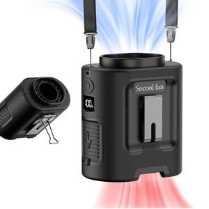 Ventilateur Socool 5000 mAh portable rechargeable à brume d'eau, ventilateur à clip portable à porter à la taille, ventilateur turbo extérieur avec lumière pour voiture et usage domestique - Product Image 1