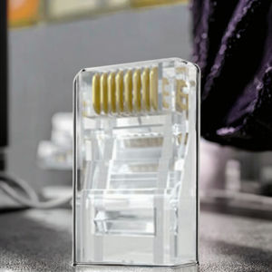 Connecteur RJ45 Câble <span class=keywords><strong>LAN</strong></span> UTP CAT5/CAT6 Port réseau Ethernet Matériel de contact en laiton - Product Image 3