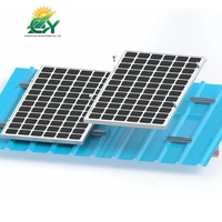 Système de montage solaire pour toiture métallique, installation modulaire étanche sans perforation pour toitures industrielles et commerciales, sécurisé