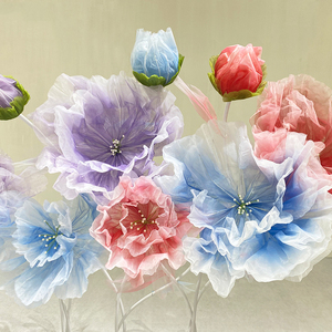 Artificial Standing Giant <strong>Flower</strong> Silk Peony <strong>Big</strong> <strong>Flower</strong> for Wedding Stage Decoration - Product Image 2