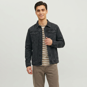 Chaqueta Vaquera de Invierno para Hombre 2026, Nueva, de Alta Calidad, con Logotipo Personalizado, Larga y Delgada, con Procesamiento OEM - Product Image 1