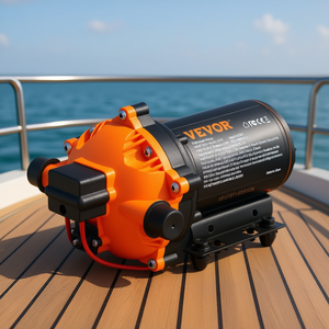 Bomba de diafragma autocebante de 12V para agua a presión, 70 PSI, 5.5 GPM, para embarcaciones y aplicaciones marinas - Product Image 2