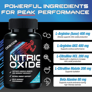 Премиум-капсулы с оксидом азота, 60 штук, для взрослых, пищевая добавка, доступно производство OEM, улучшают спортивные результаты - Product Image 5