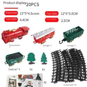 2024 nouvel article électrique noël train jouets ensembles autour <span class=keywords><strong>de</strong></span> l'arbre avec lumière noël <span class=keywords><strong>chanson</strong></span> train sons vapeur - Product Image 4