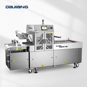 Máquina eléctrica automática de sellado térmico 6P300-V para alimentos y plástico MAP embalaje carne y mariscos bandeja sellador - Product Image 1