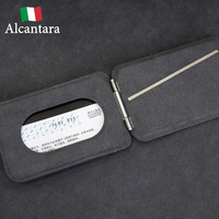 Dompet Kartu Kredit Magnetik Premium Alcantara untuk iPhone Desain Mewah dengan Penyangga Kompatibel dengan Semua Model
