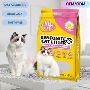 Litière pour chat en bentonite de qualité supérieure, écologique, en forme de boule, 5L, ultra agglomérante, sans poussière, directement de l'usine, pour les besoins des animaleries - Product Image 1