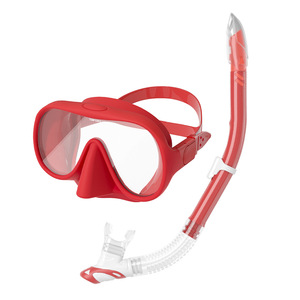 Set de Snorkel y Máscara de Buceo con Doble Ventana de Vidrio Templado Antivaho, Equipo Universal para Deportes Acuáticos - Product Image 1