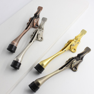 Butée de porte en alliage de <span class=keywords><strong>zinc</strong></span> de conception moderne Butée de porte à pédale de haute qualité Nouveau design Butée de porte réglable pour hôtels - Product Image 5