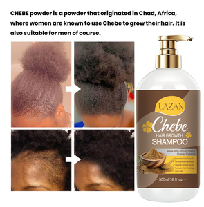 Set Shampoo e Balsamo Chebe Riparatore Volumizzante e Ispessente con Olio di Jojoba e Olio di Cocco, Etichetta Privata all'Ingrosso - Product Image 2