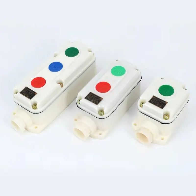 एलईडी संकेतक दो बटन एक तरफा विद्युत स्विच बॉक्स नियंत्रण विस्फोट-प्रूफ बटन विस्फोट-प्रूफ नियंत्रण बटन