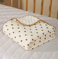 Nouveau modèle de bavoir pour bébé, respirant et chaud, doux, couverture de sieste apaisante pour bébé