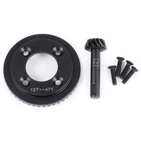 Jeu d'engrenages différentiels en acier 47T + 12T avant arrière pour 1/8 8IGHT-T 4X4 Nitro Truggy RTR RC Buggy voiture camion modèle mise à niveau pièces métalliques