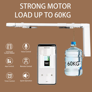Système de rideaux motorisés intelligents Lifelibero Tuya pour la maison, avec télécommande, rail électrique et moteur pour rideaux, pour salon - Product Image 4