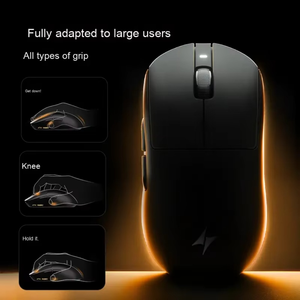 เมาส์เกมมิ่ง ATK Dragonfly A9 Series A9 PLUS น้ำหนักเบา สำหรับมือขวา ไฟ RGB Backlit รองรับสามโหมดเชื่อมต่อ USB/Type-C - Product Image 3