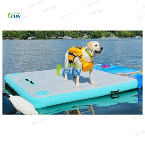 Plateforme flottante <span class=keywords><strong>gonflable</strong></span> avec échelle, pompe manuelle et plateforme flottante électrique - Product Image 3