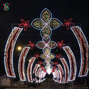 China Supply Street Holiday Light LED 2D Across Street Motif Light For Christmas Decoration