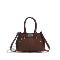 Nouveau style décontracté rétro unisexe en similicuir imperméable avec broderie, sac à bandoulière réglable, sac messager tendance, sac bandoulière