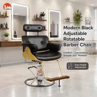 Fauteuil de Barbier Moderne Réglable et Rotatif pour Salon de Coiffure, Chaise de Coiffage Hydraulique, Fournisseur OEM ODM en Gros